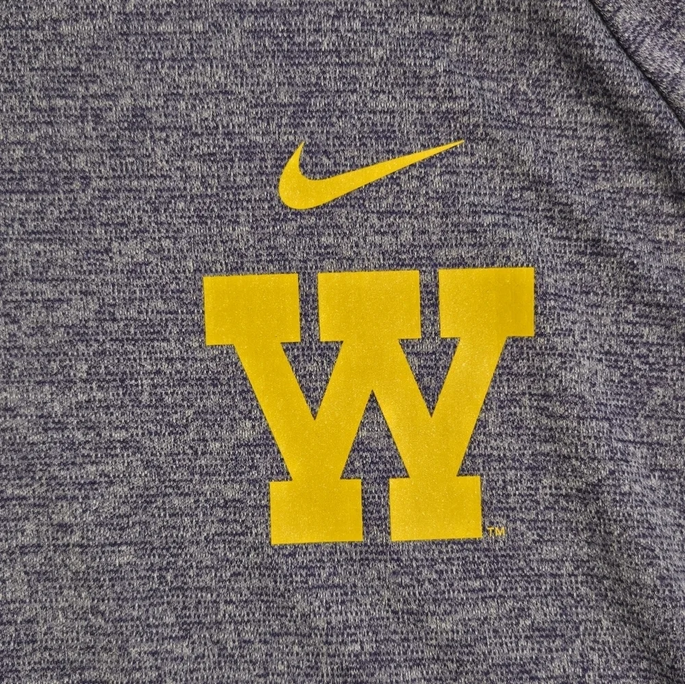 Nike Purple and Yellow Long Sleeve Shirt